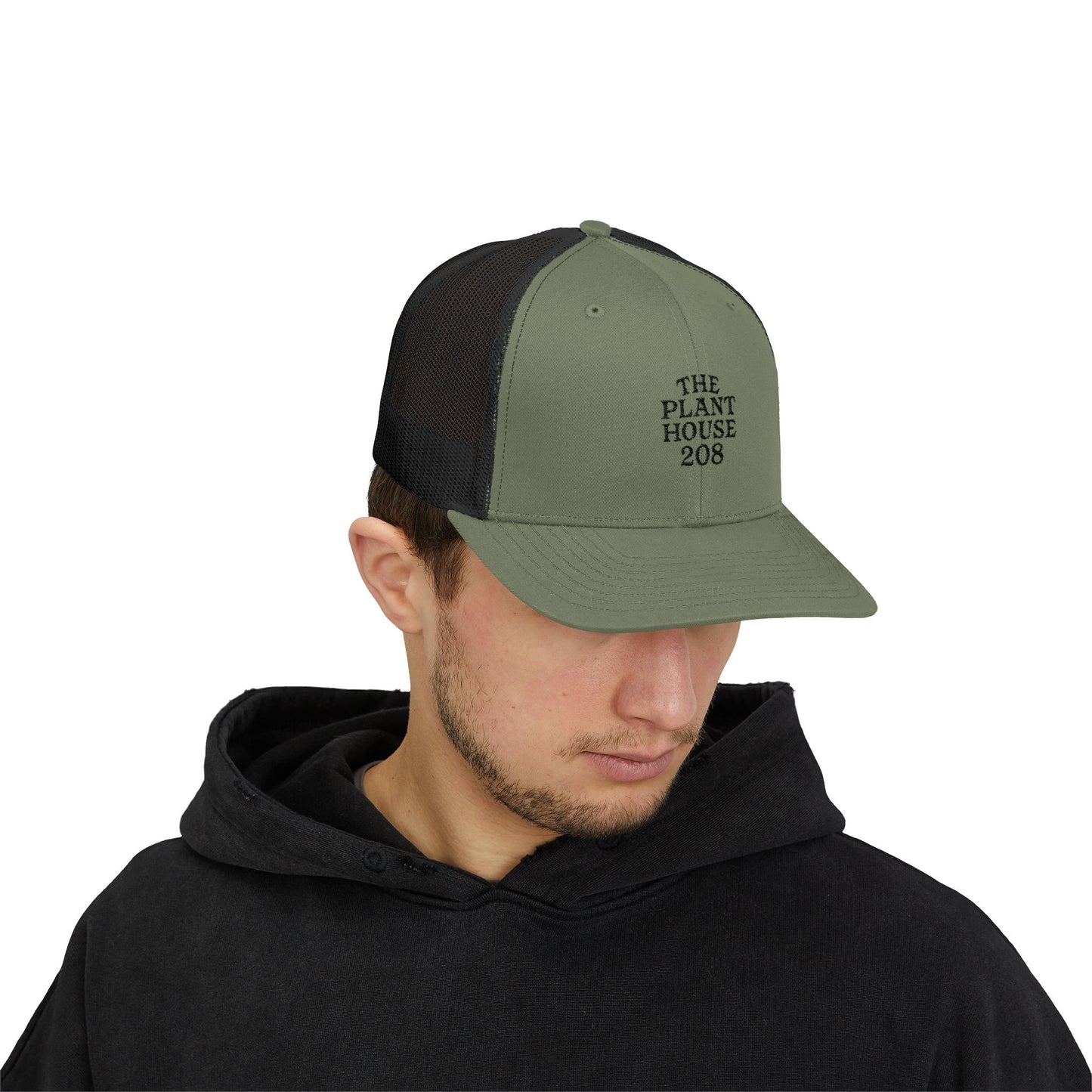 The Plant House 208 Snapback Trucker Cap, Supportive Gift, Mental Health Awareness Hat, Casual Style, Positive Vibes, Recovery Journey