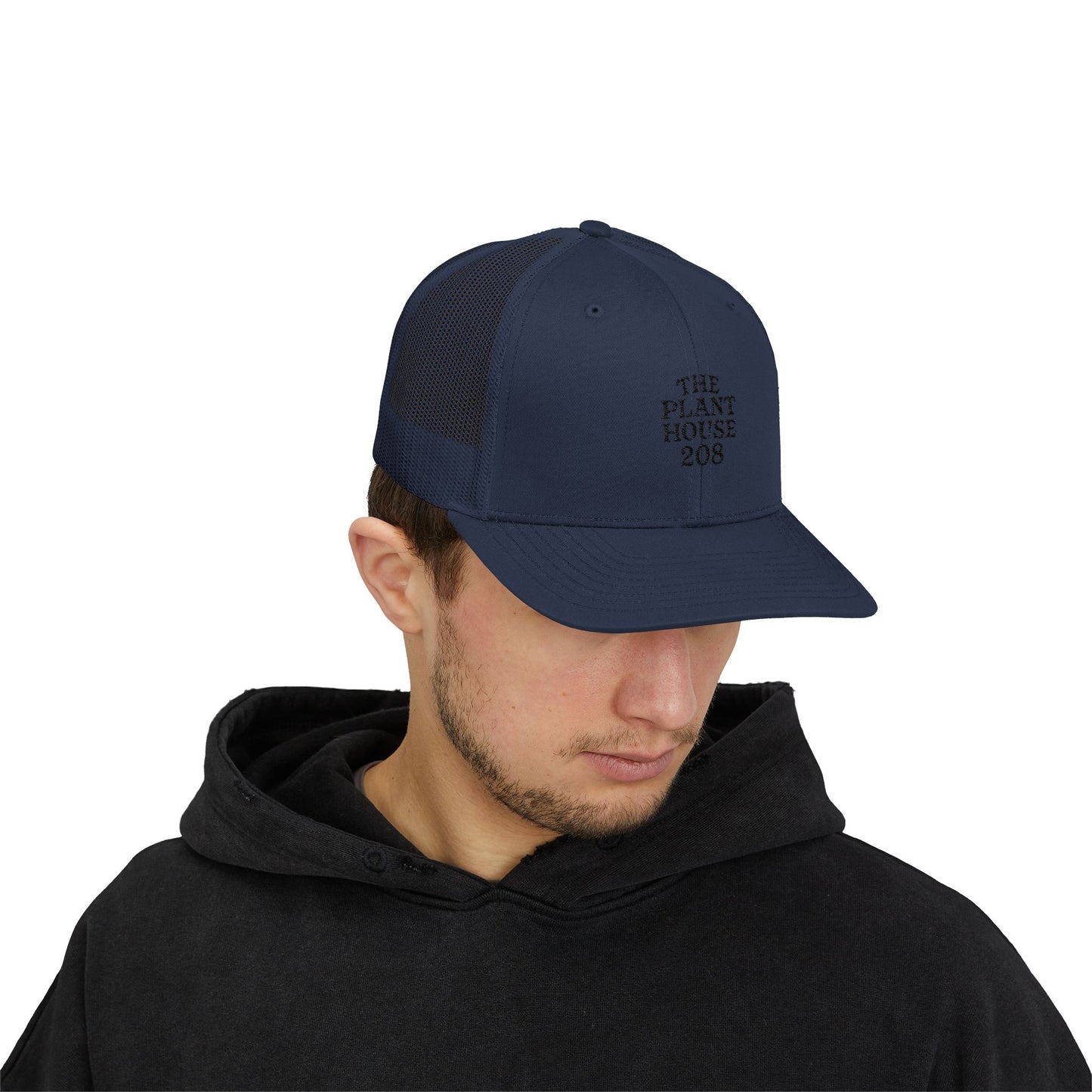 The Plant House 208 Snapback Trucker Cap, Supportive Gift, Mental Health Awareness Hat, Casual Style, Positive Vibes, Recovery Journey