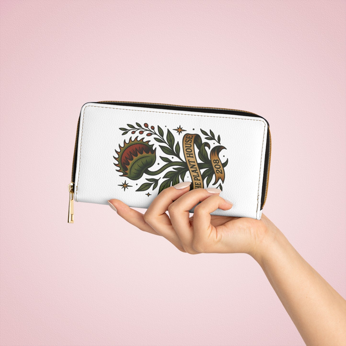 The Plant House 208 Floral Zipper Wallet