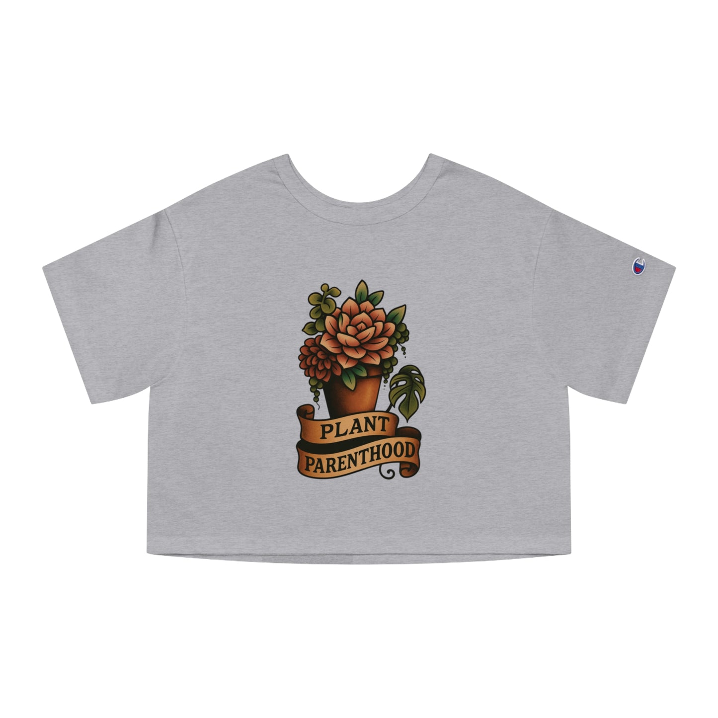 The Plant House 208 - Plant Parenthood Succ. Cropped T-Shirt