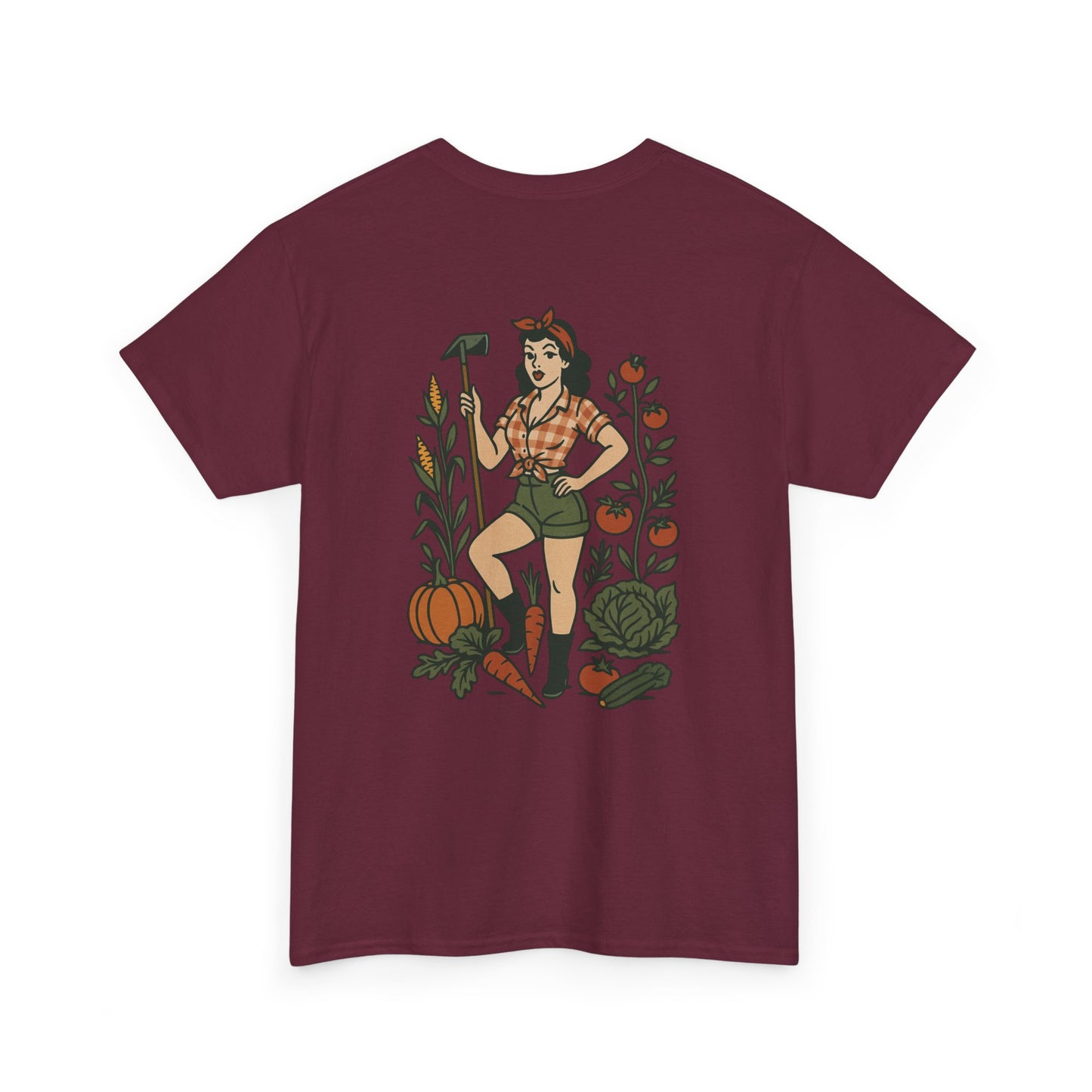 The Plant House 208 Pinup 2 Gardener Unisex Heavy Cotton Tee