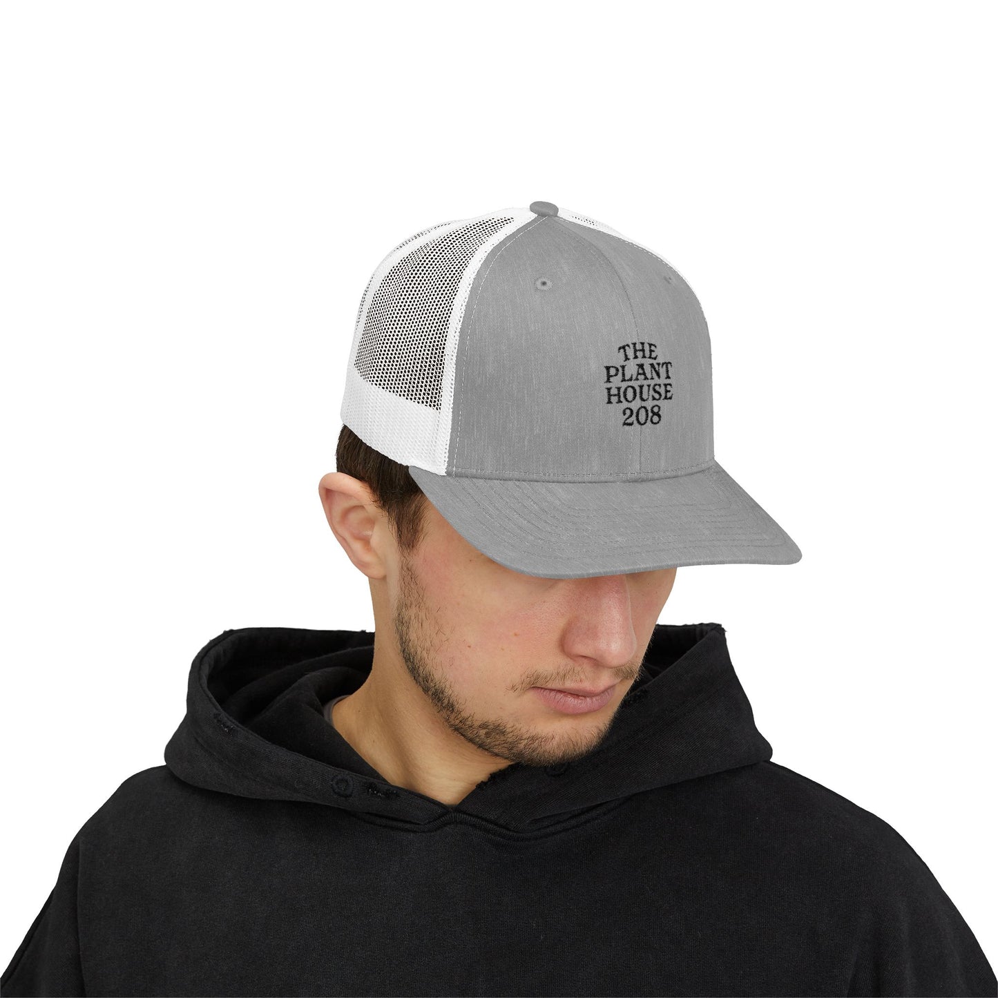 The Plant House 208 Snapback Trucker Cap, Supportive Gift, Mental Health Awareness Hat, Casual Style, Positive Vibes, Recovery Journey