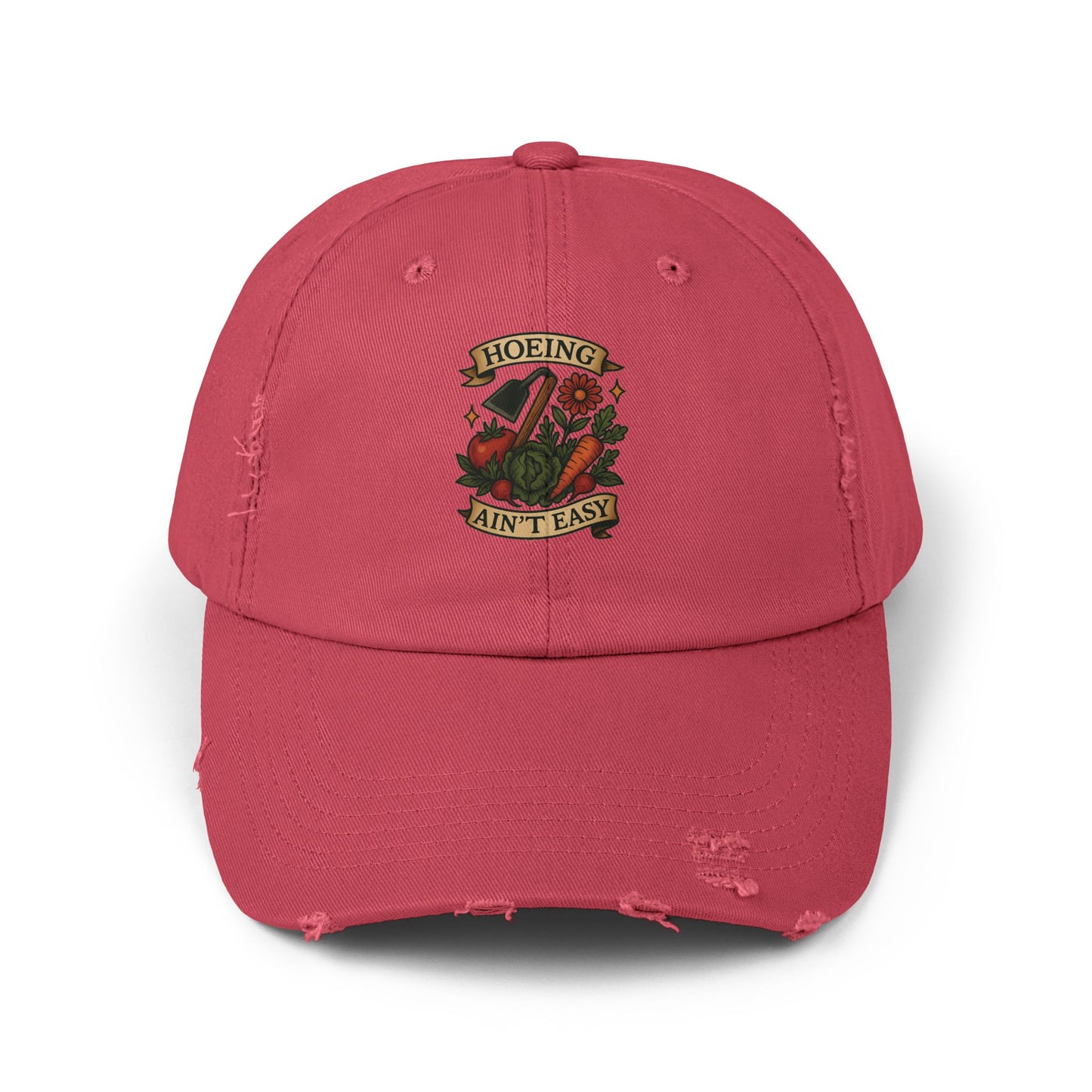 The Plant House 208 Hoeing Ain't Easy Distressed Cap