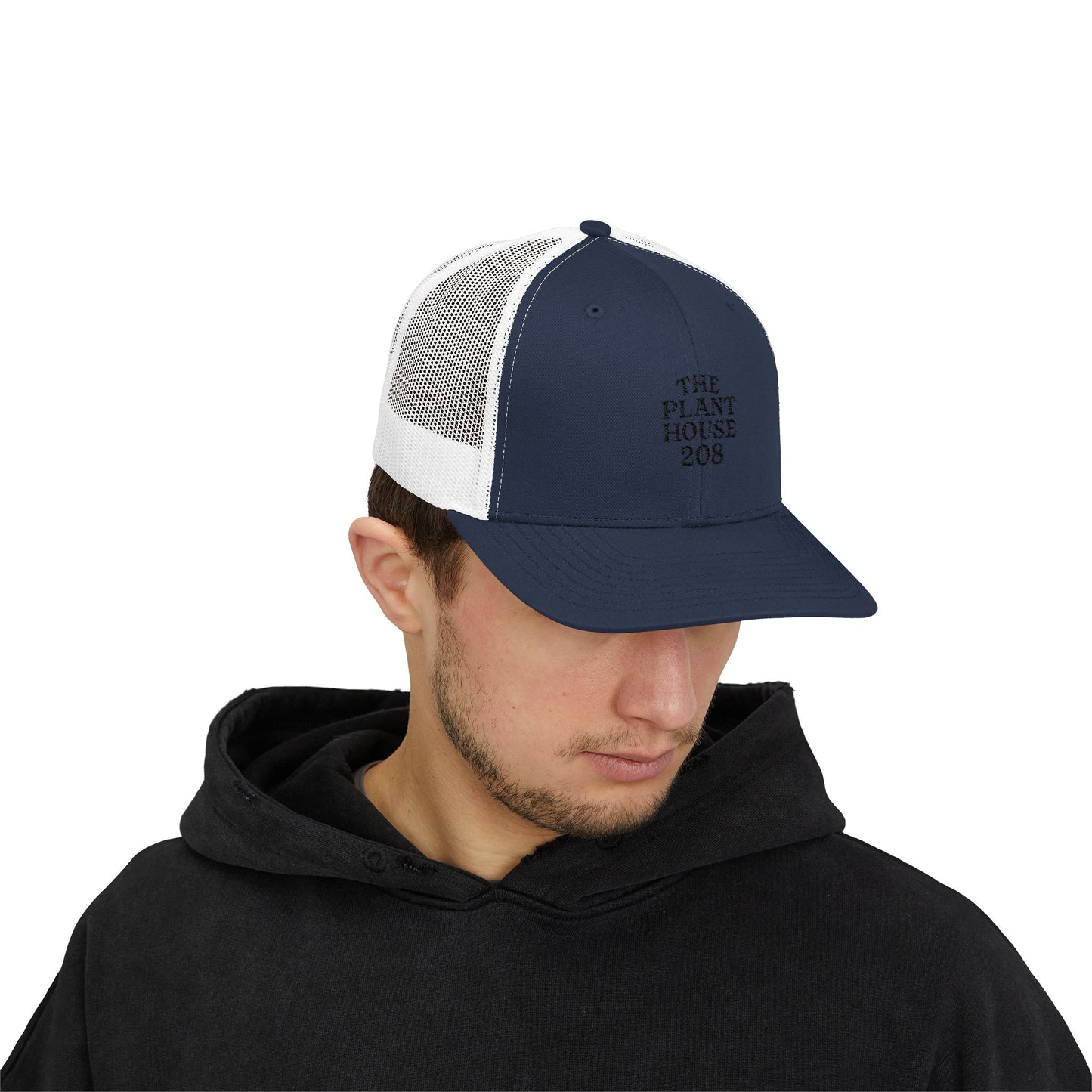 The Plant House 208 Snapback Trucker Cap, Supportive Gift, Mental Health Awareness Hat, Casual Style, Positive Vibes, Recovery Journey