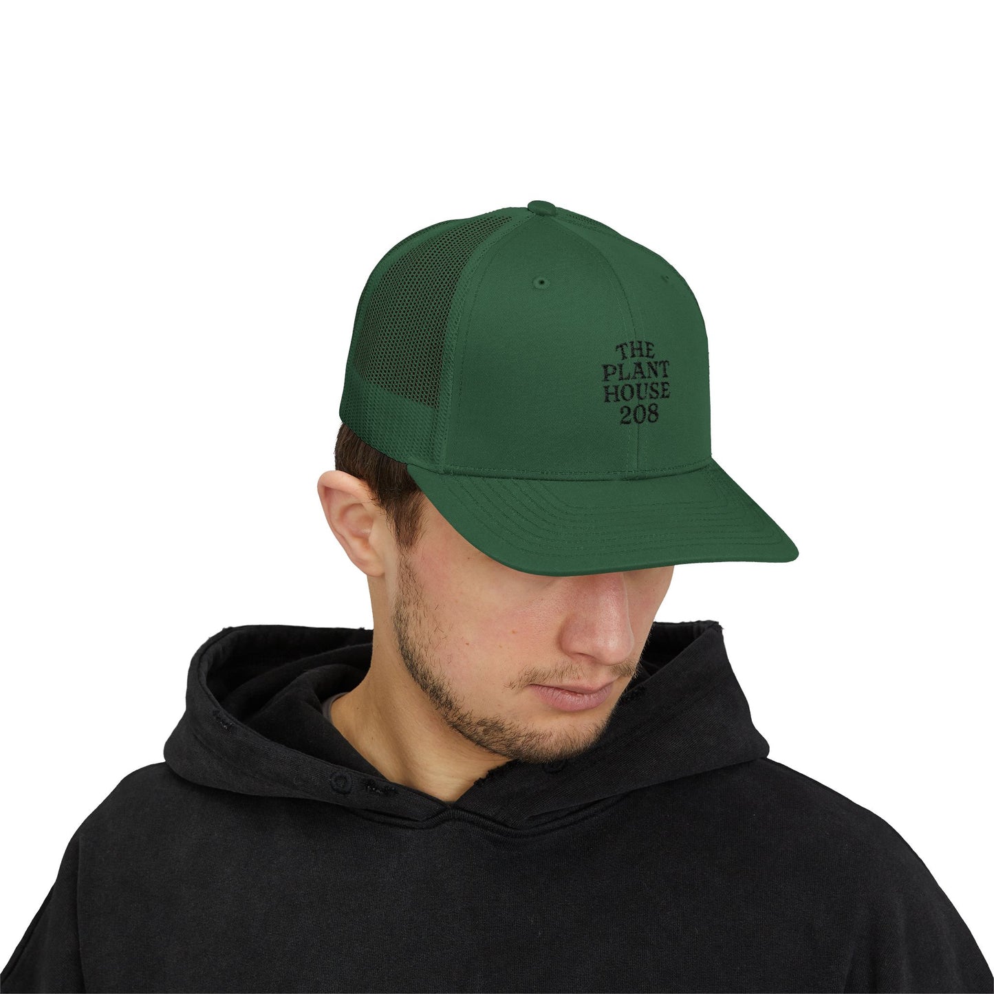 The Plant House 208 Snapback Trucker Cap, Supportive Gift, Mental Health Awareness Hat, Casual Style, Positive Vibes, Recovery Journey