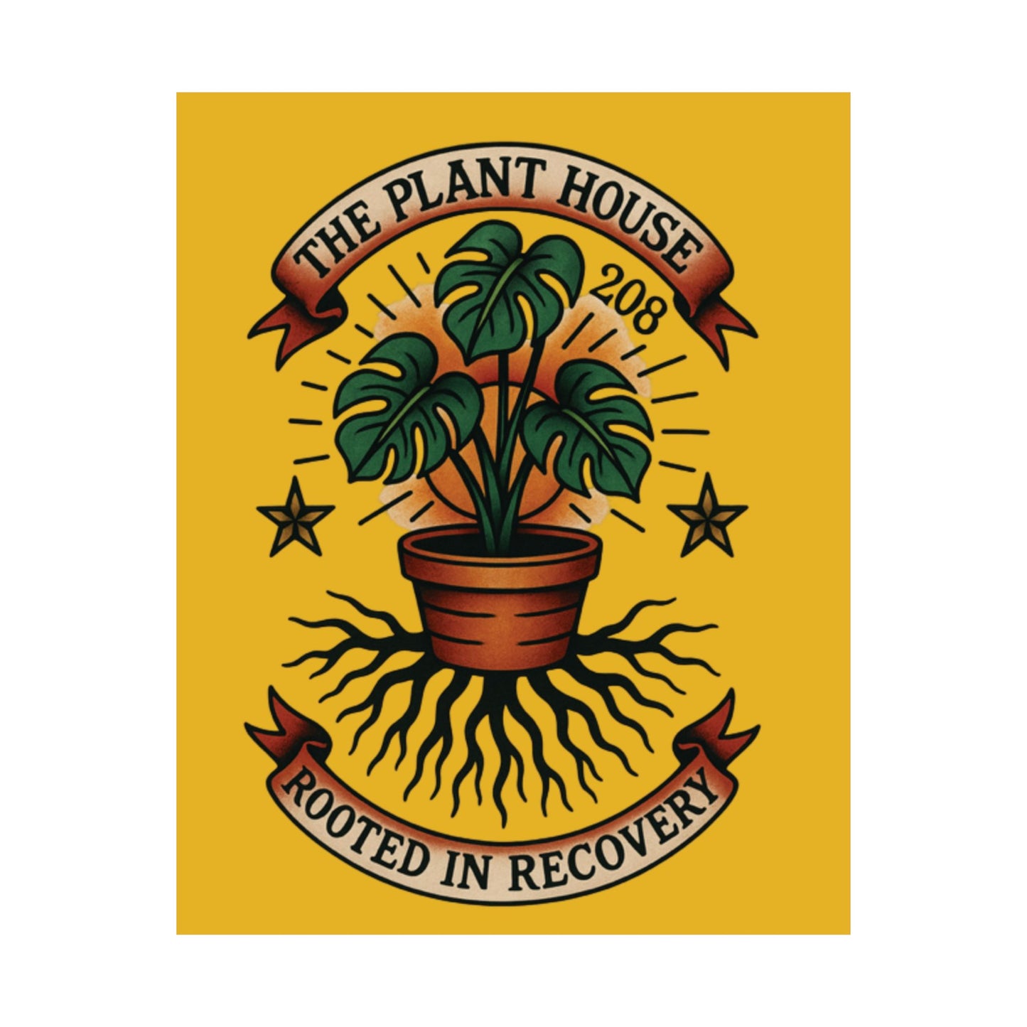 The Plant House 208 “Rooted in Recovery” Matte Vertical Posters