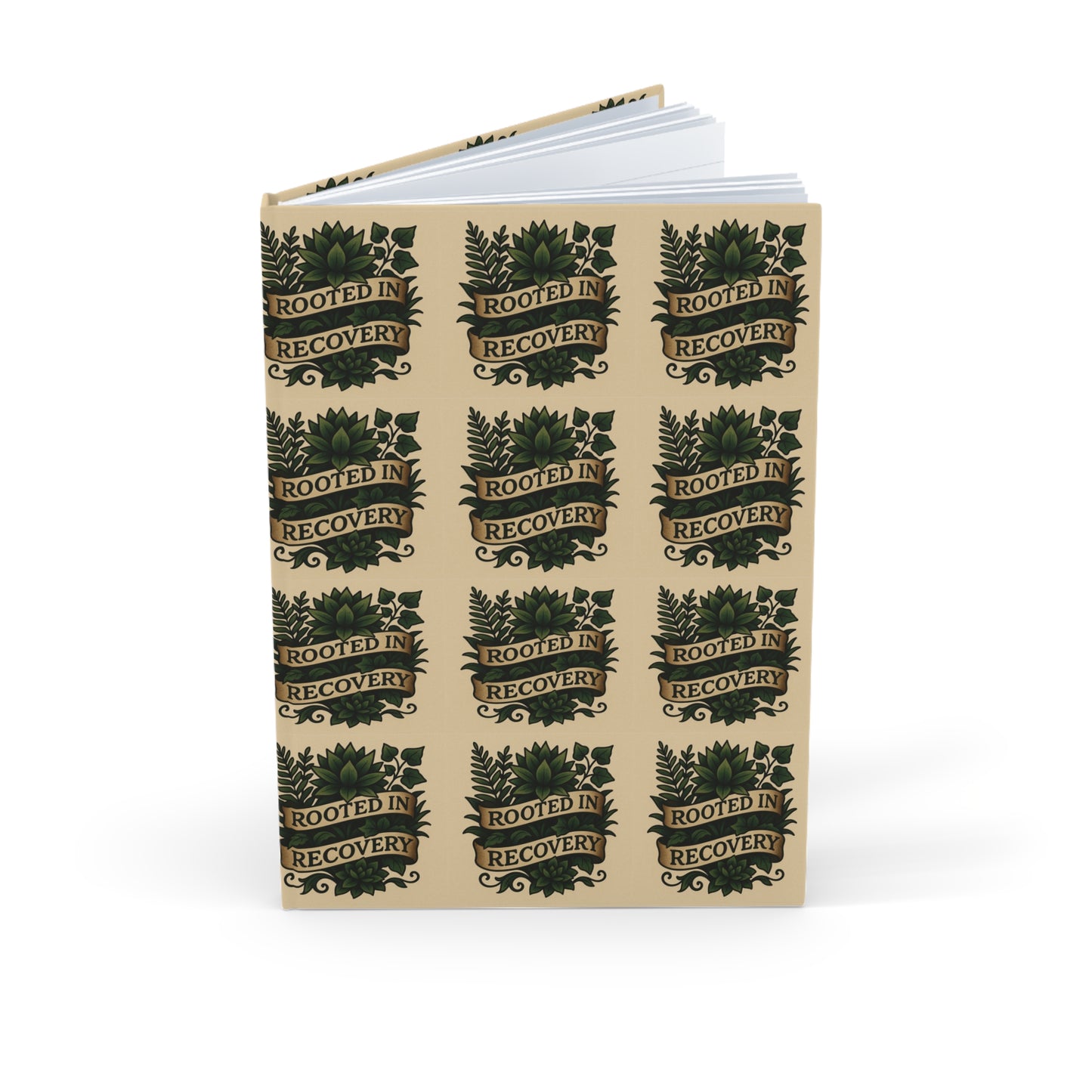 Rooted in Recovery Journal - A5 Hardcover, Inspirational Notebook, Wellness Planner, Gift for Mental Health, Self-Care Diary