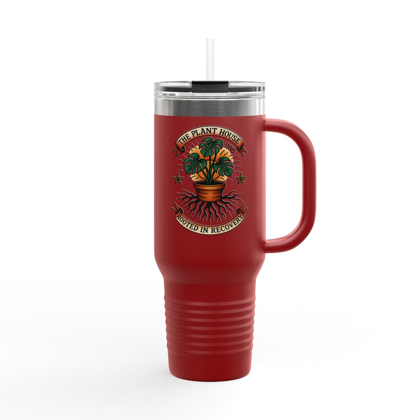 The Plant House 208 “Rooted in Recovery” Insulated Travel Mug