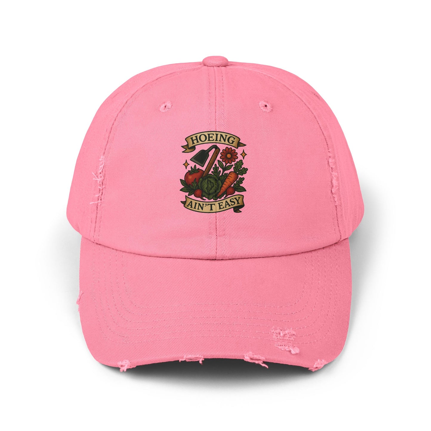 The Plant House 208 Hoeing Ain't Easy Distressed Cap