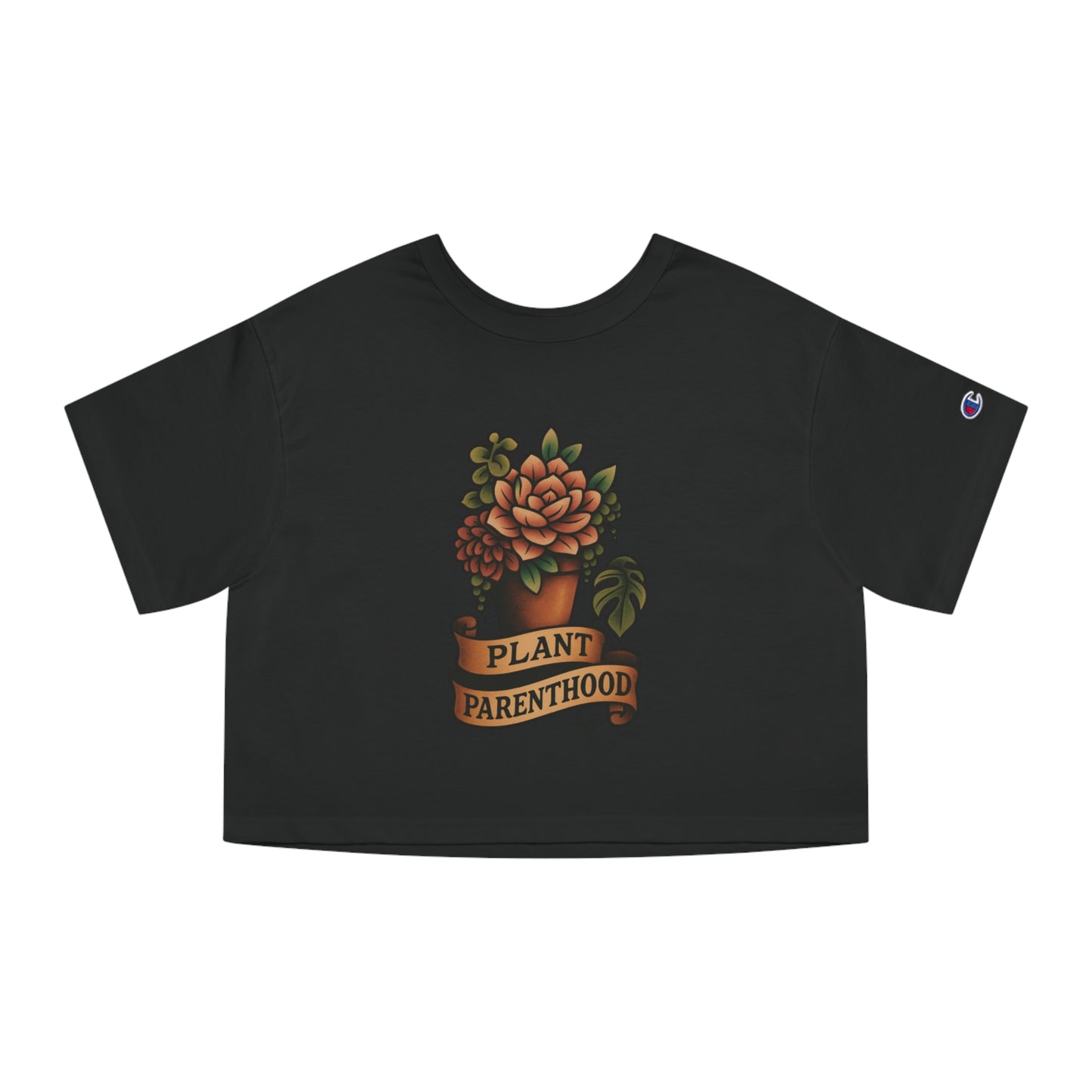 The Plant House 208 - Plant Parenthood Succ. Cropped T-Shirt