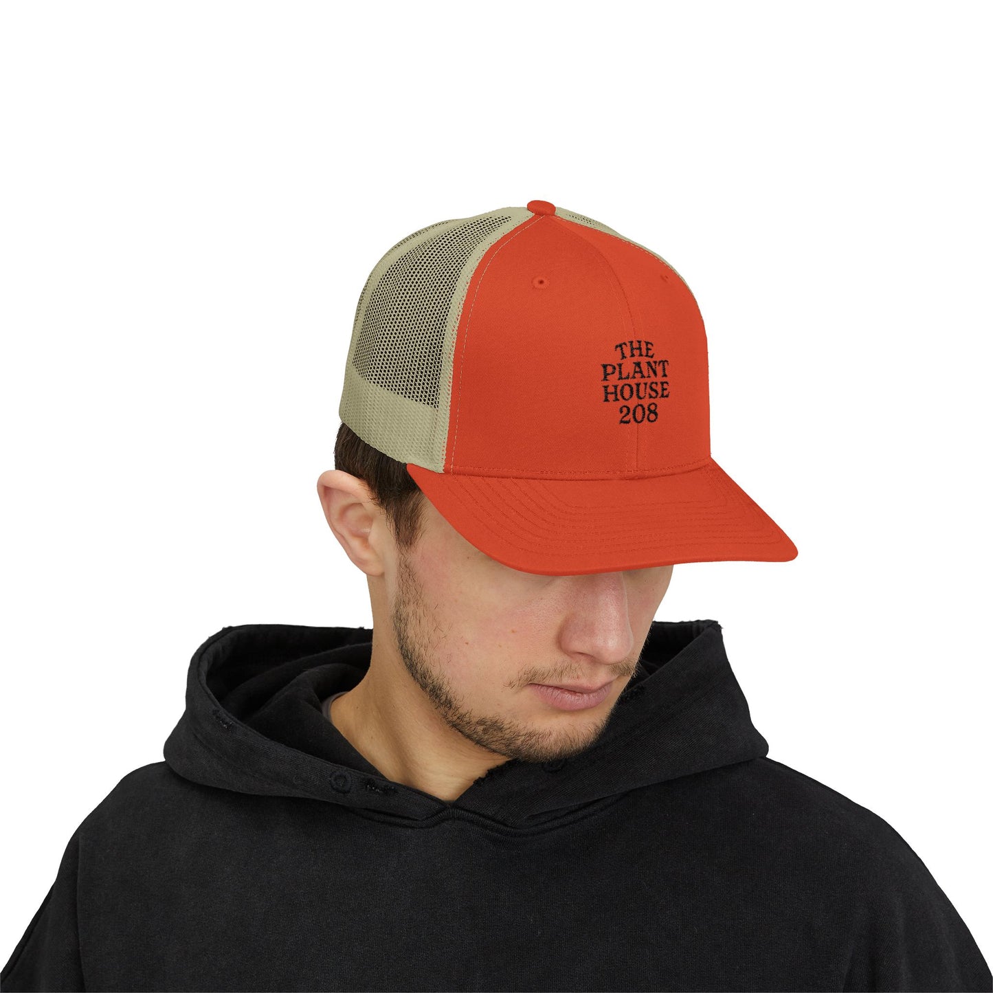 The Plant House 208 Snapback Trucker Cap, Supportive Gift, Mental Health Awareness Hat, Casual Style, Positive Vibes, Recovery Journey