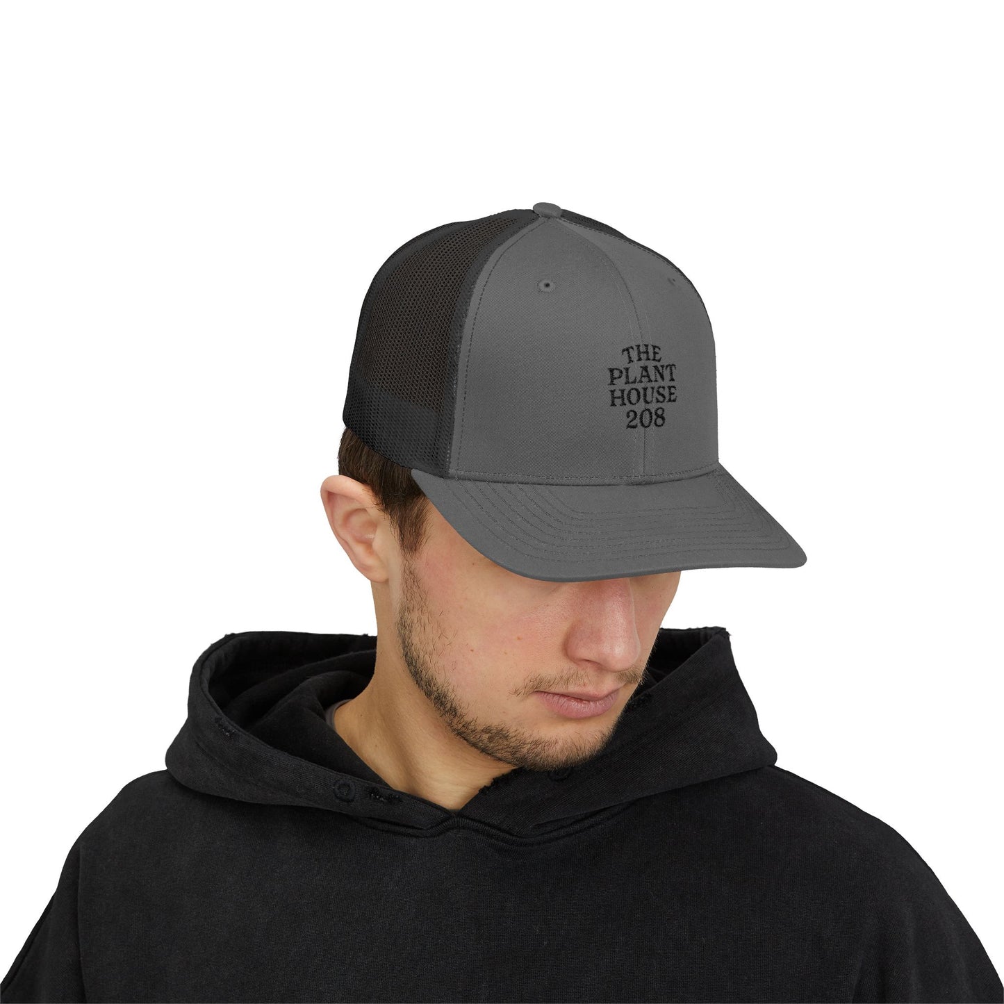 The Plant House 208 Snapback Trucker Cap, Supportive Gift, Mental Health Awareness Hat, Casual Style, Positive Vibes, Recovery Journey