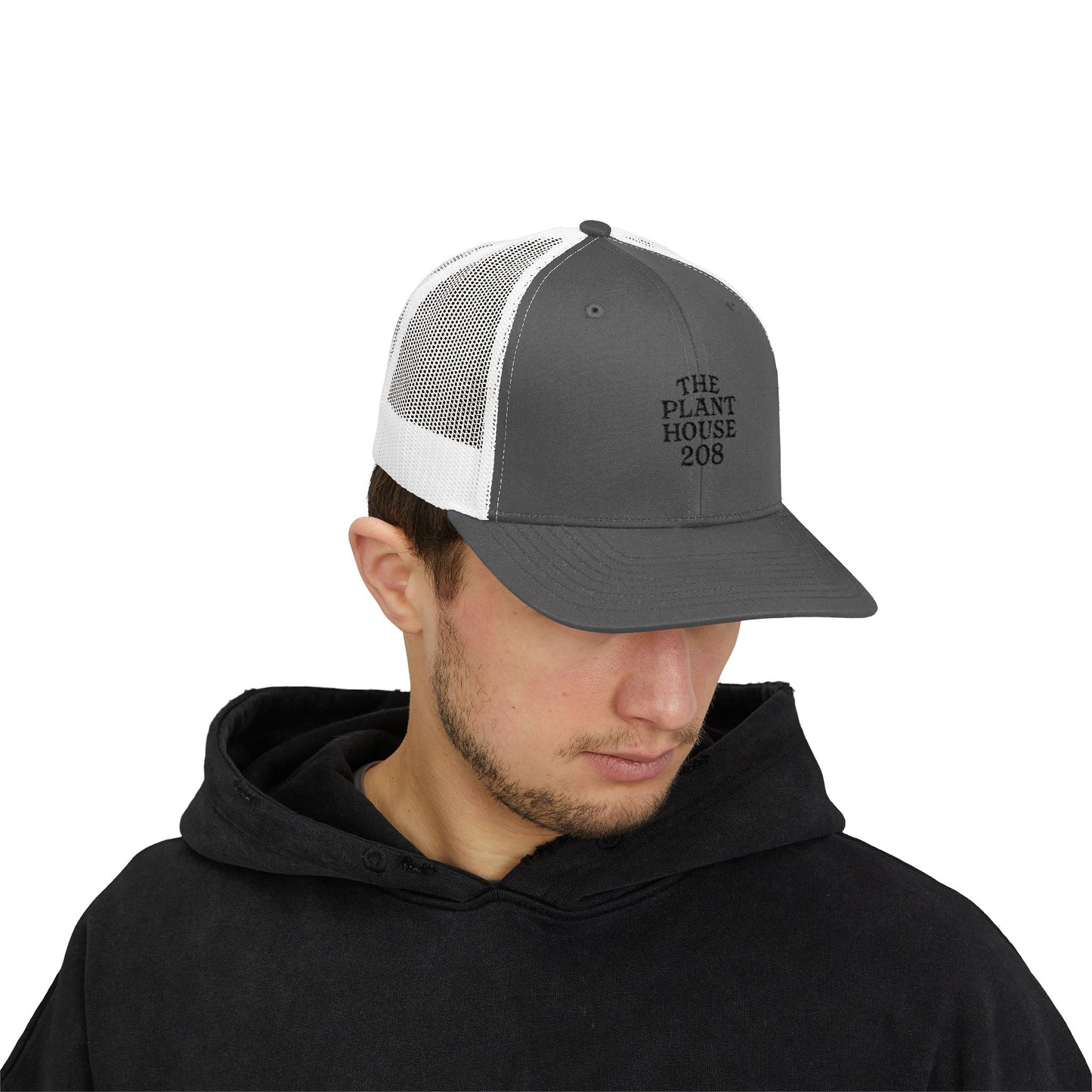 The Plant House 208 Snapback Trucker Cap, Supportive Gift, Mental Health Awareness Hat, Casual Style, Positive Vibes, Recovery Journey