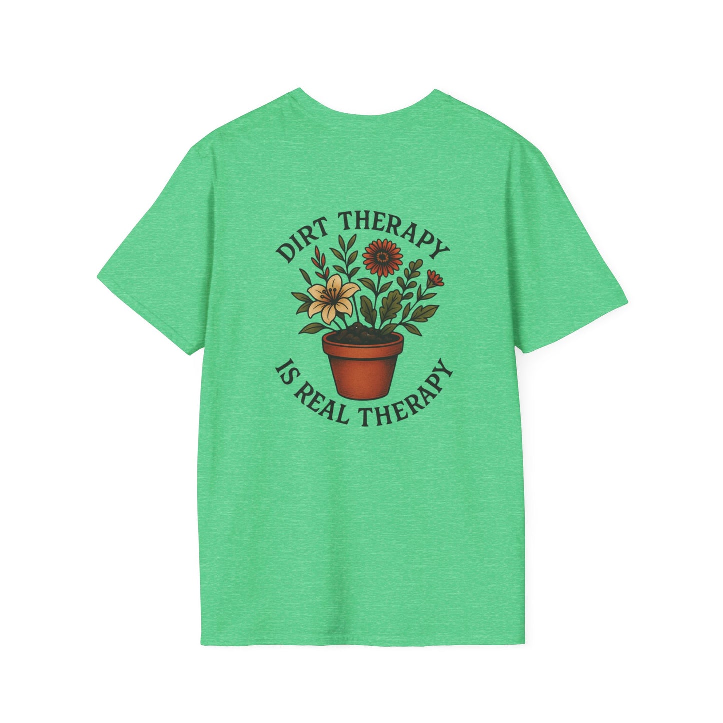 Dirt Therapy Is Real Therapy Unisex T-Shirt, Plant Lover Gift, Gardening Tee, Farm Life Apparel, Outdoor Activities Wear