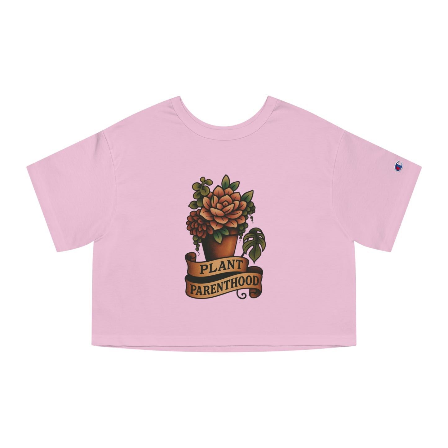 The Plant House 208 - Plant Parenthood Succ. Cropped T-Shirt