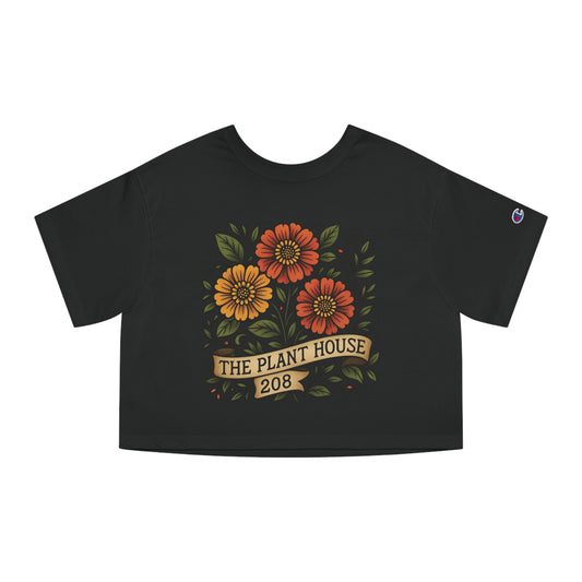 The Plant House 208 Floral Cropped T-Shirt
