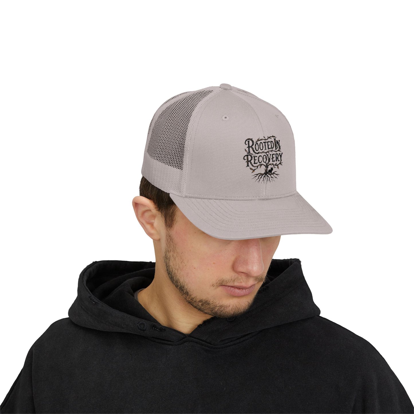 Rooted In Recovery Snapback Trucker Cap