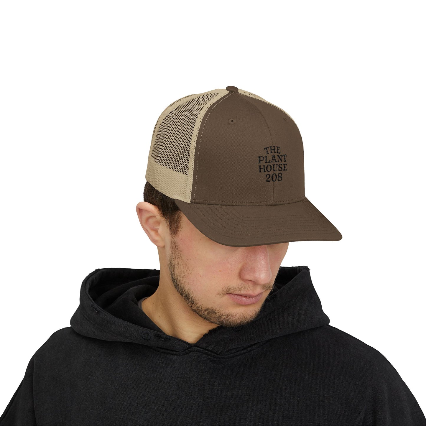 The Plant House 208 Snapback Trucker Cap, Supportive Gift, Mental Health Awareness Hat, Casual Style, Positive Vibes, Recovery Journey