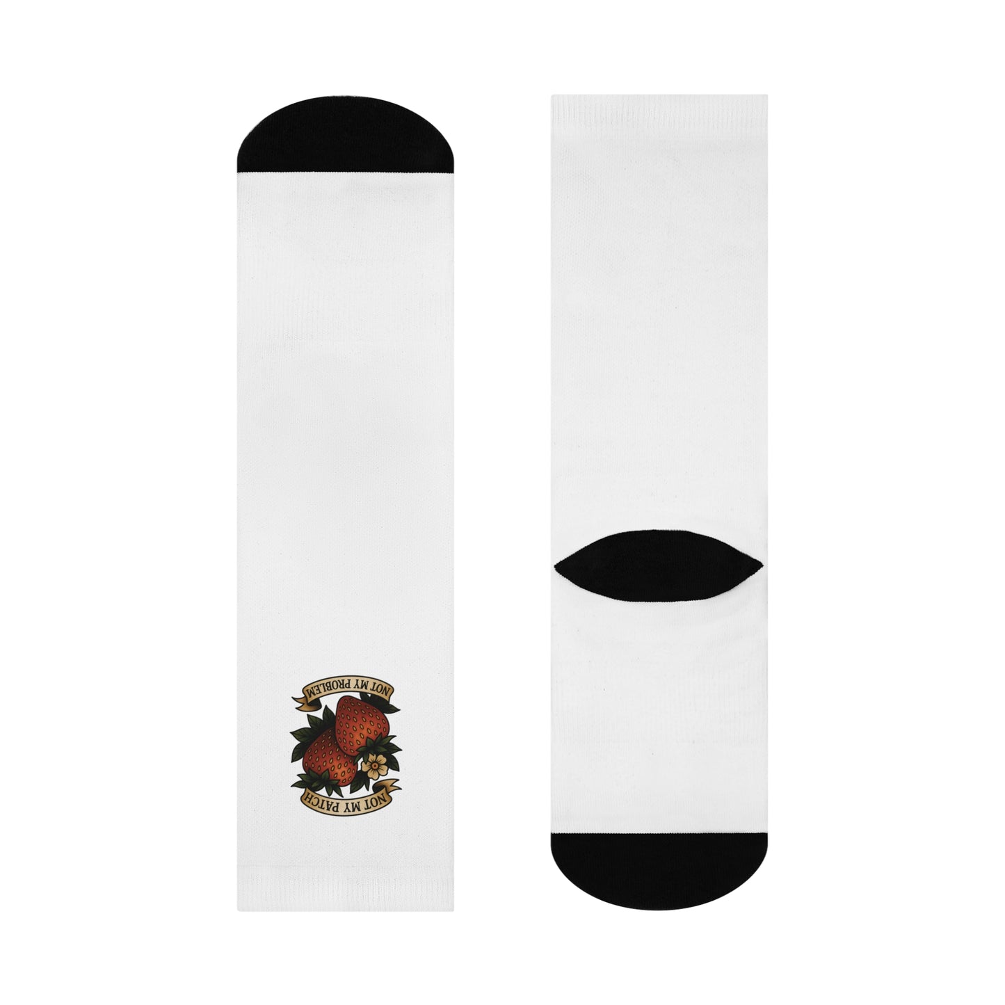 Nor My Patch Not My Problem Crew Socks