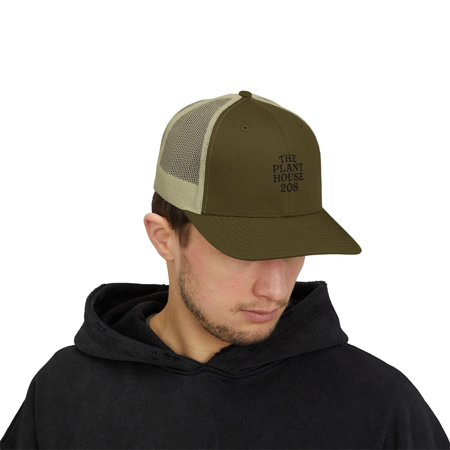 The Plant House 208 Snapback Trucker Cap, Supportive Gift, Mental Health Awareness Hat, Casual Style, Positive Vibes, Recovery Journey