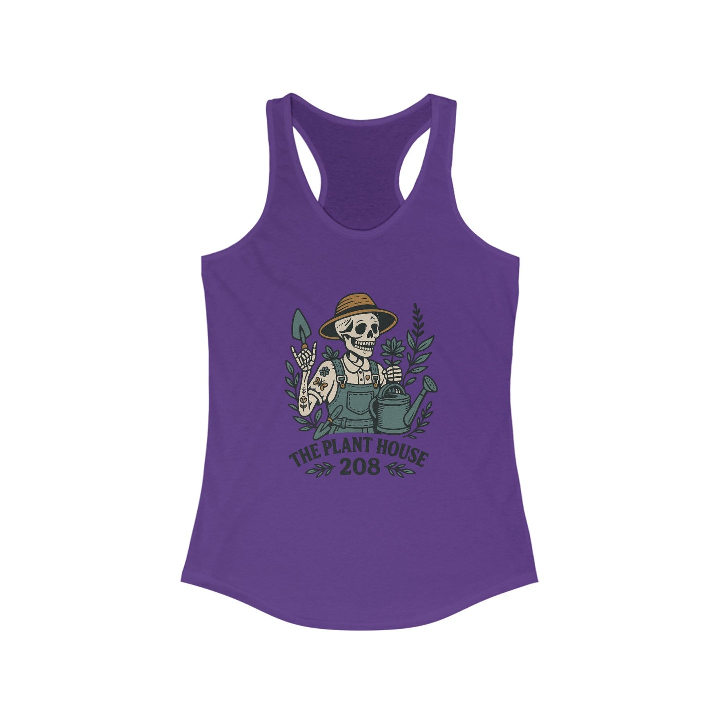 Gardener Racerback Tank Top, Women's Fitness Top, Wellness Apparel, Motivational Workout Tank, Recovery Awareness Clothing
