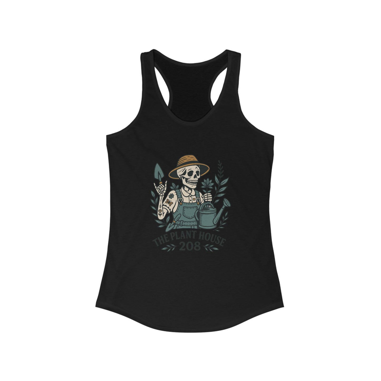 Gardener Racerback Tank Top, Women's Fitness Top, Wellness Apparel, Motivational Workout Tank, Recovery Awareness Clothing