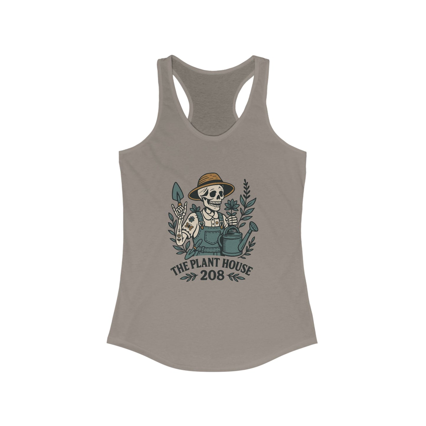 Gardener Racerback Tank Top, Women's Fitness Top, Wellness Apparel, Motivational Workout Tank, Recovery Awareness Clothing