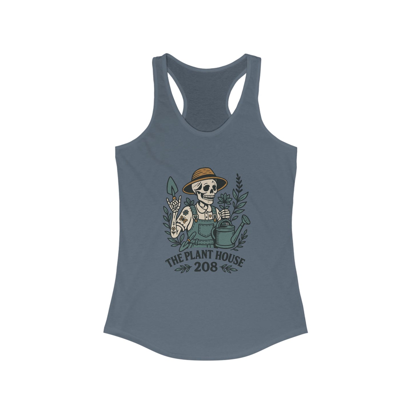 Gardener Racerback Tank Top, Women's Fitness Top, Wellness Apparel, Motivational Workout Tank, Recovery Awareness Clothing