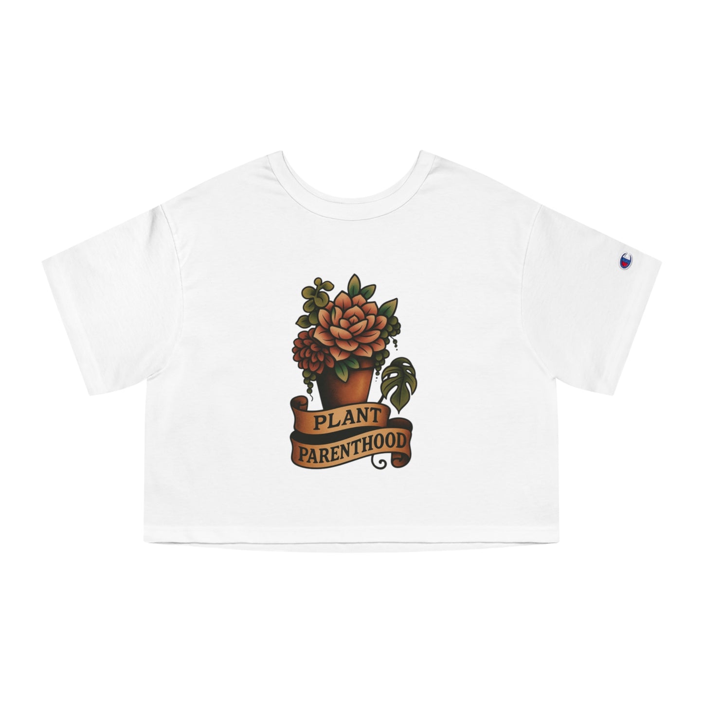 The Plant House 208 - Plant Parenthood Succ. Cropped T-Shirt