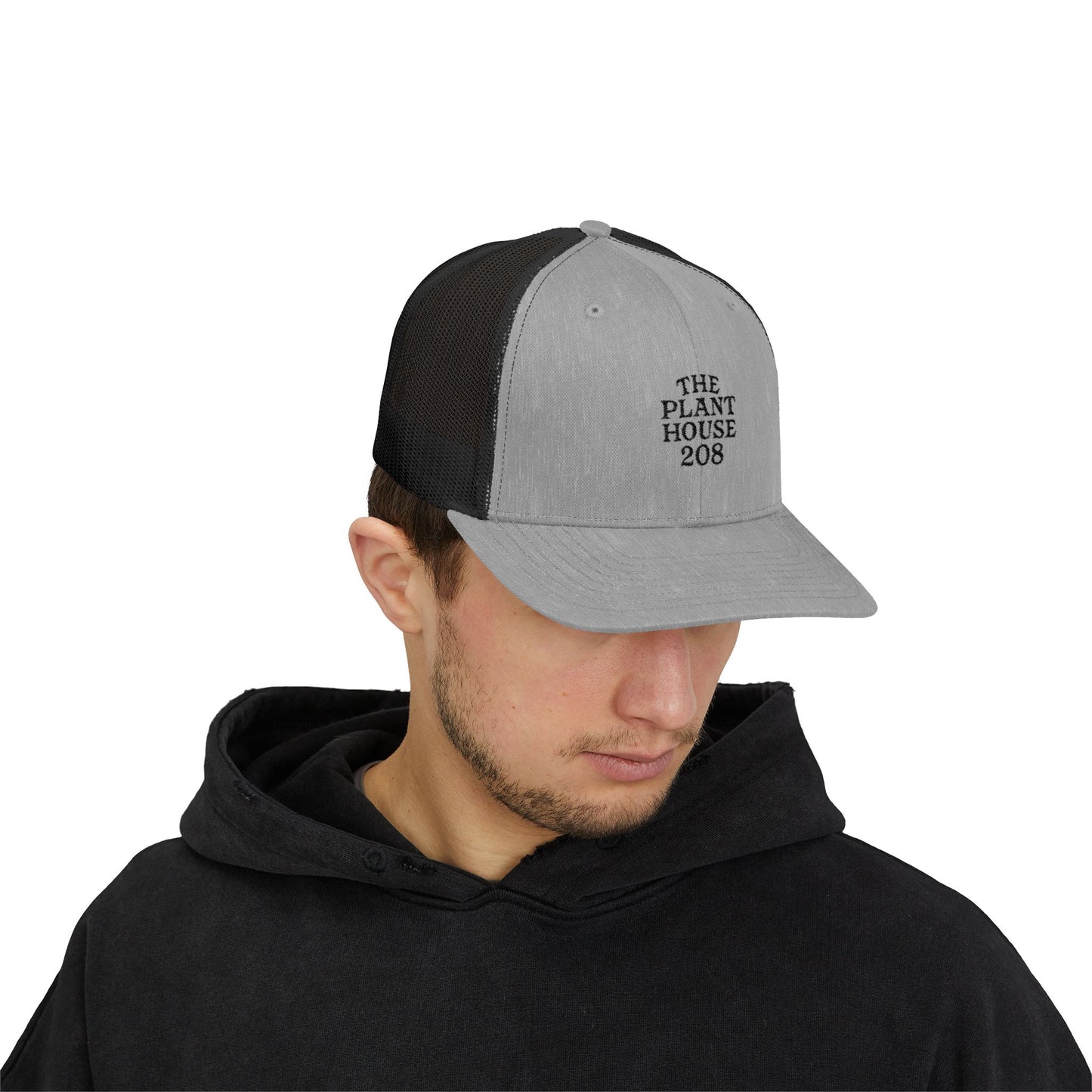 The Plant House 208 Snapback Trucker Cap, Supportive Gift, Mental Health Awareness Hat, Casual Style, Positive Vibes, Recovery Journey