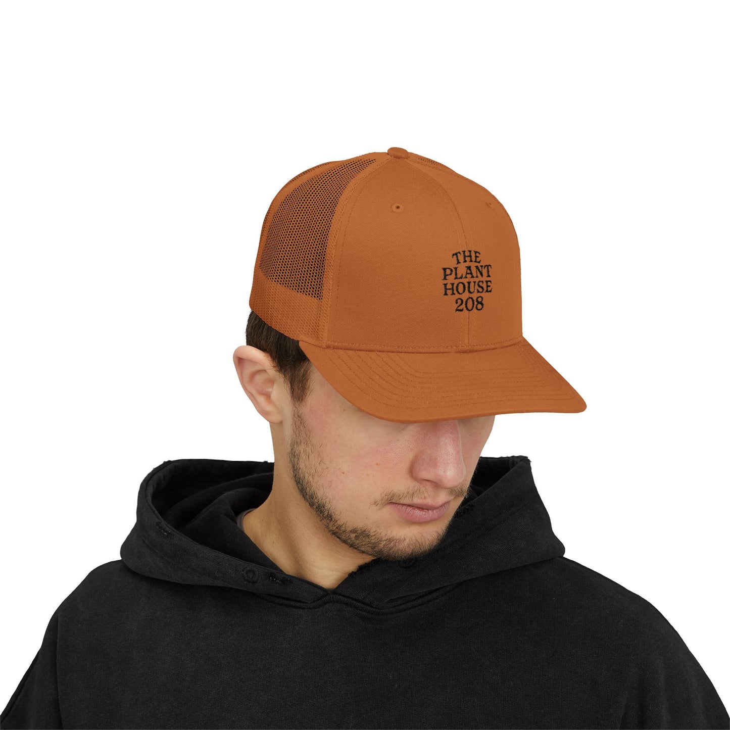 The Plant House 208 Snapback Trucker Cap, Supportive Gift, Mental Health Awareness Hat, Casual Style, Positive Vibes, Recovery Journey