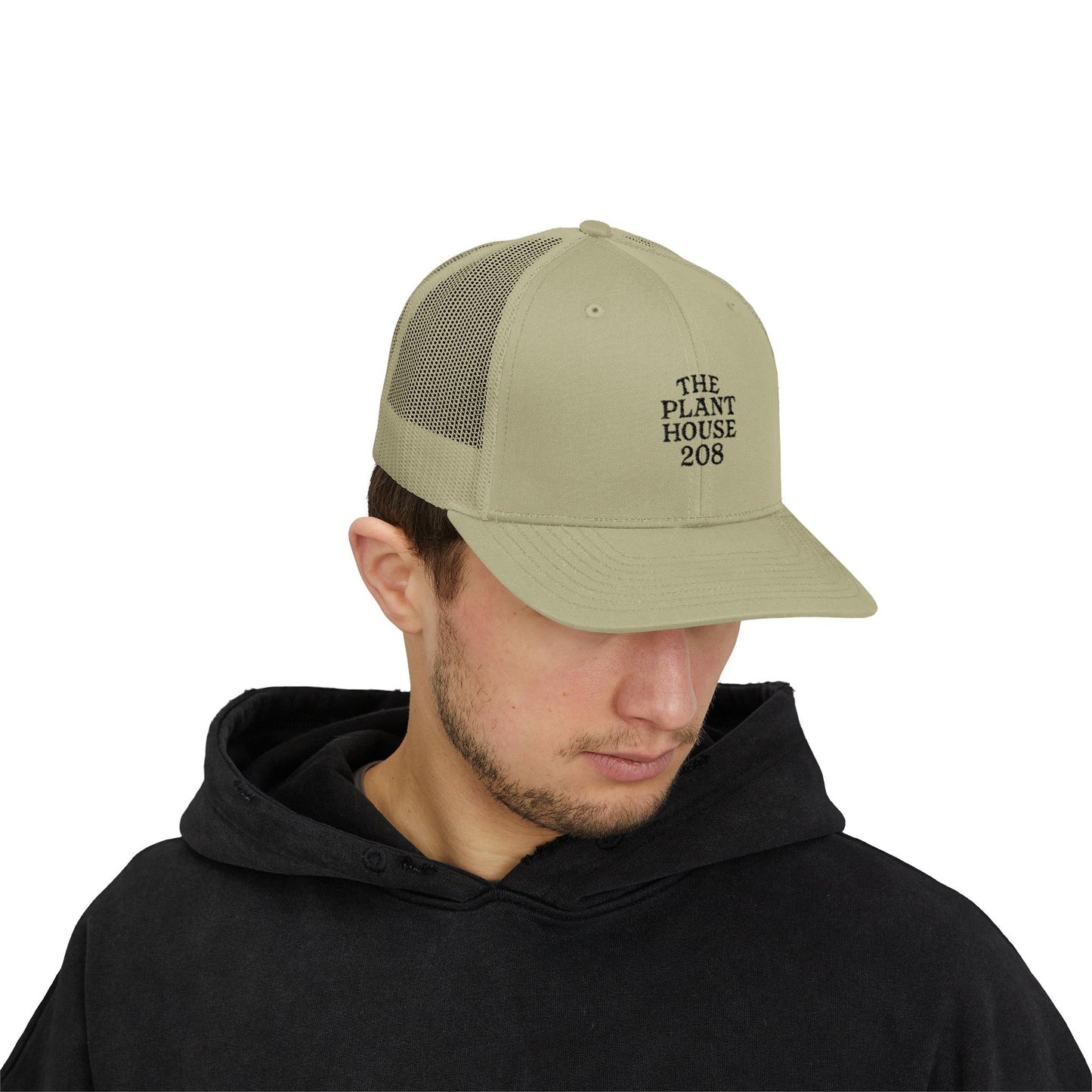 The Plant House 208 Snapback Trucker Cap, Supportive Gift, Mental Health Awareness Hat, Casual Style, Positive Vibes, Recovery Journey