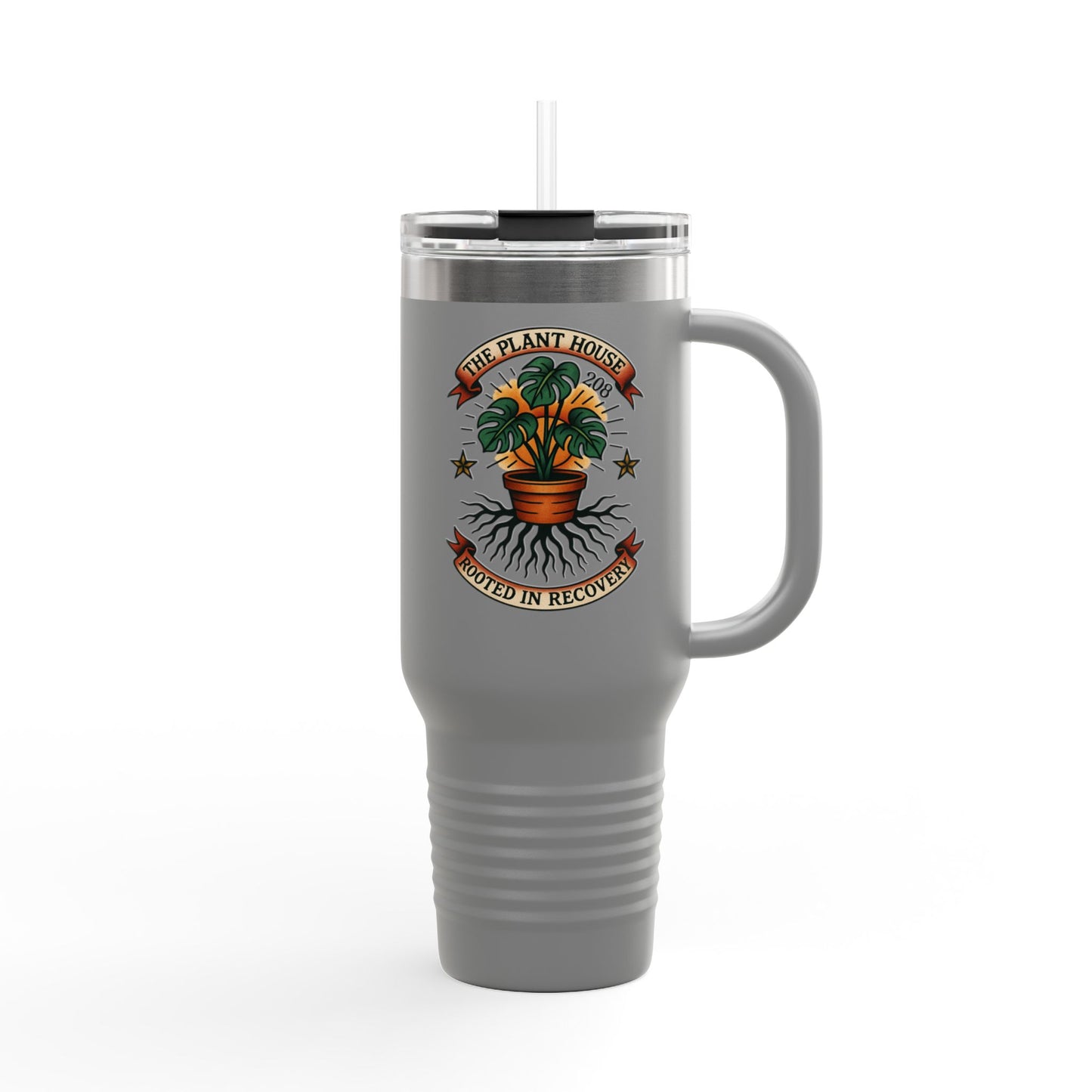 The Plant House 208 “Rooted in Recovery” Insulated Travel Mug