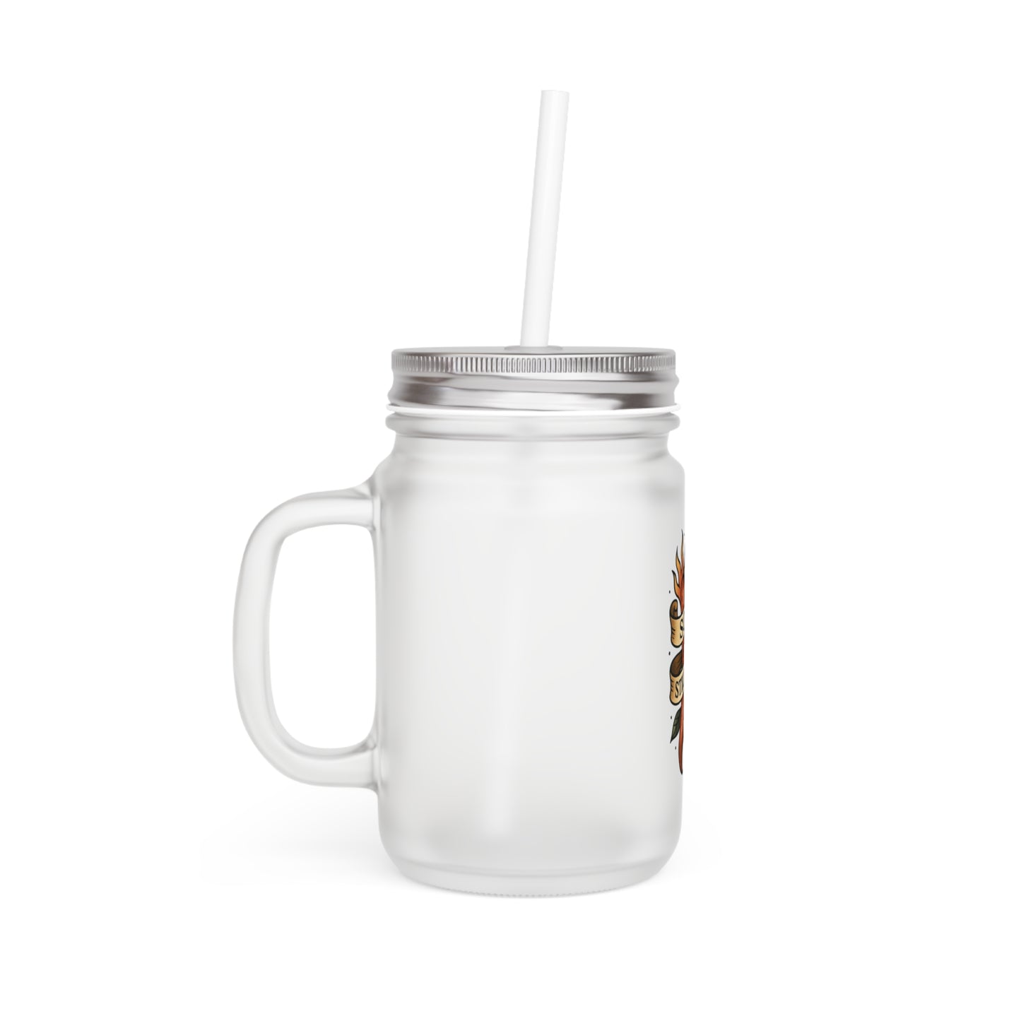 Sober & Still Spicy Mug - The Plant House 208 Mason Jar with Straw