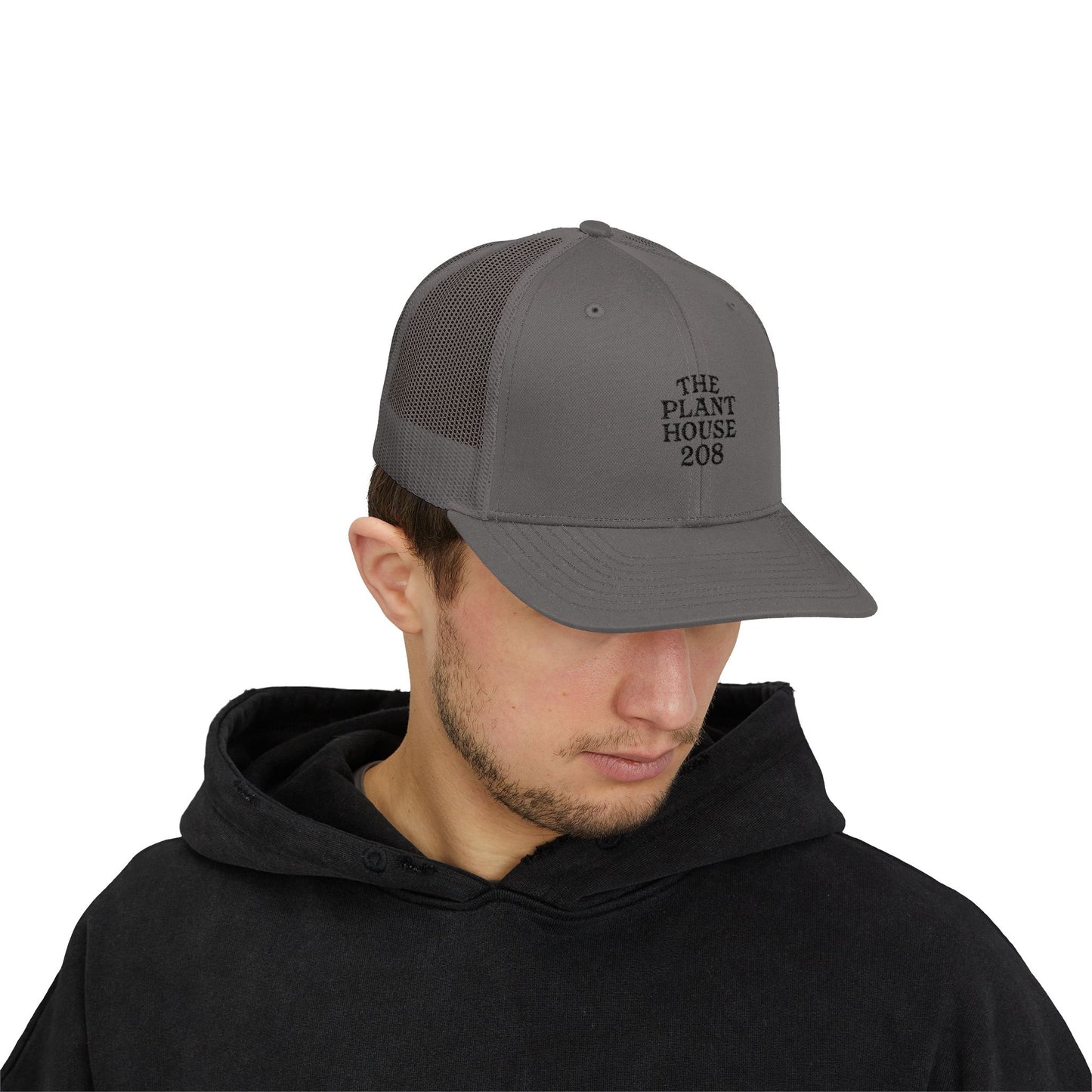 The Plant House 208 Snapback Trucker Cap, Supportive Gift, Mental Health Awareness Hat, Casual Style, Positive Vibes, Recovery Journey