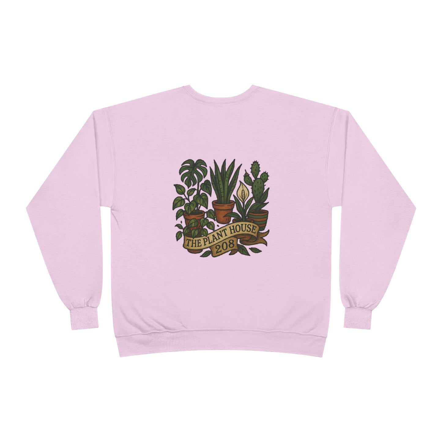 Plant House Crewneck Sweatshirt - Eco-Friendly Unisex Apparel