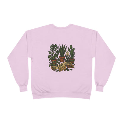 Plant House Crewneck Sweatshirt - Eco-Friendly Unisex Apparel