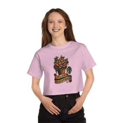 The Plant House 208 - Plant Parenthood Succ. Cropped T-Shirt