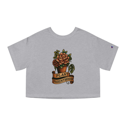 The Plant House 208 - Plant Parenthood Succ. Cropped T-Shirt