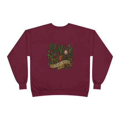 Plant House Crewneck Sweatshirt - Eco-Friendly Unisex Apparel