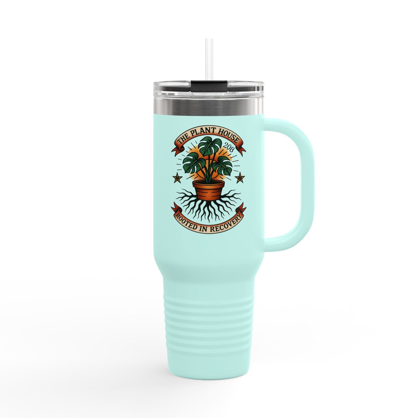 The Plant House 208 “Rooted in Recovery” Insulated Travel Mug