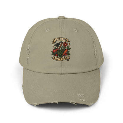 The Plant House 208   Hoeing Ain't Easy Distressed Cap