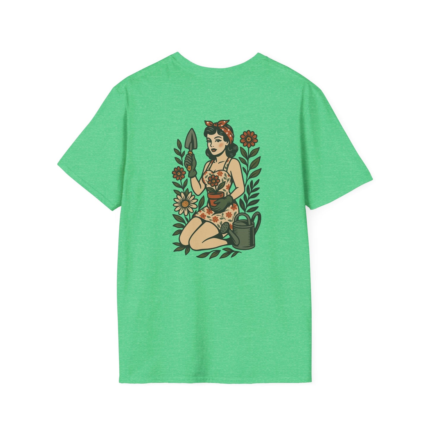 Gardener Pin-up  Unisex T-Shirt, Plant Lover Gift, Gardening Tee, Farm Life Apparel, Outdoor Activities Wear