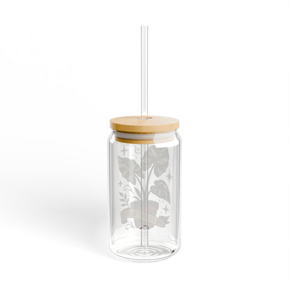 The Plant House 208 Variegated  -  Sipper Glass