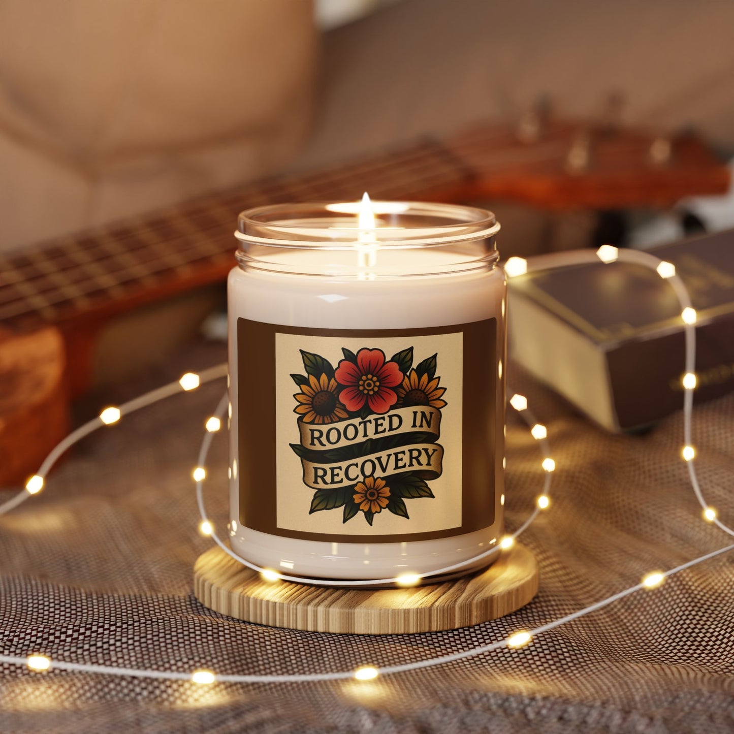 Rooted in Recovery Soy Candle | Aromatherapy, Home Decor, Mindfulness Gift, Self-Care, Wellness