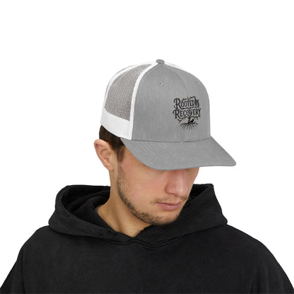 Rooted In Recovery Snapback Trucker Cap