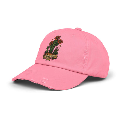 The Plant House 208  Distressed Cap with Cacti Design