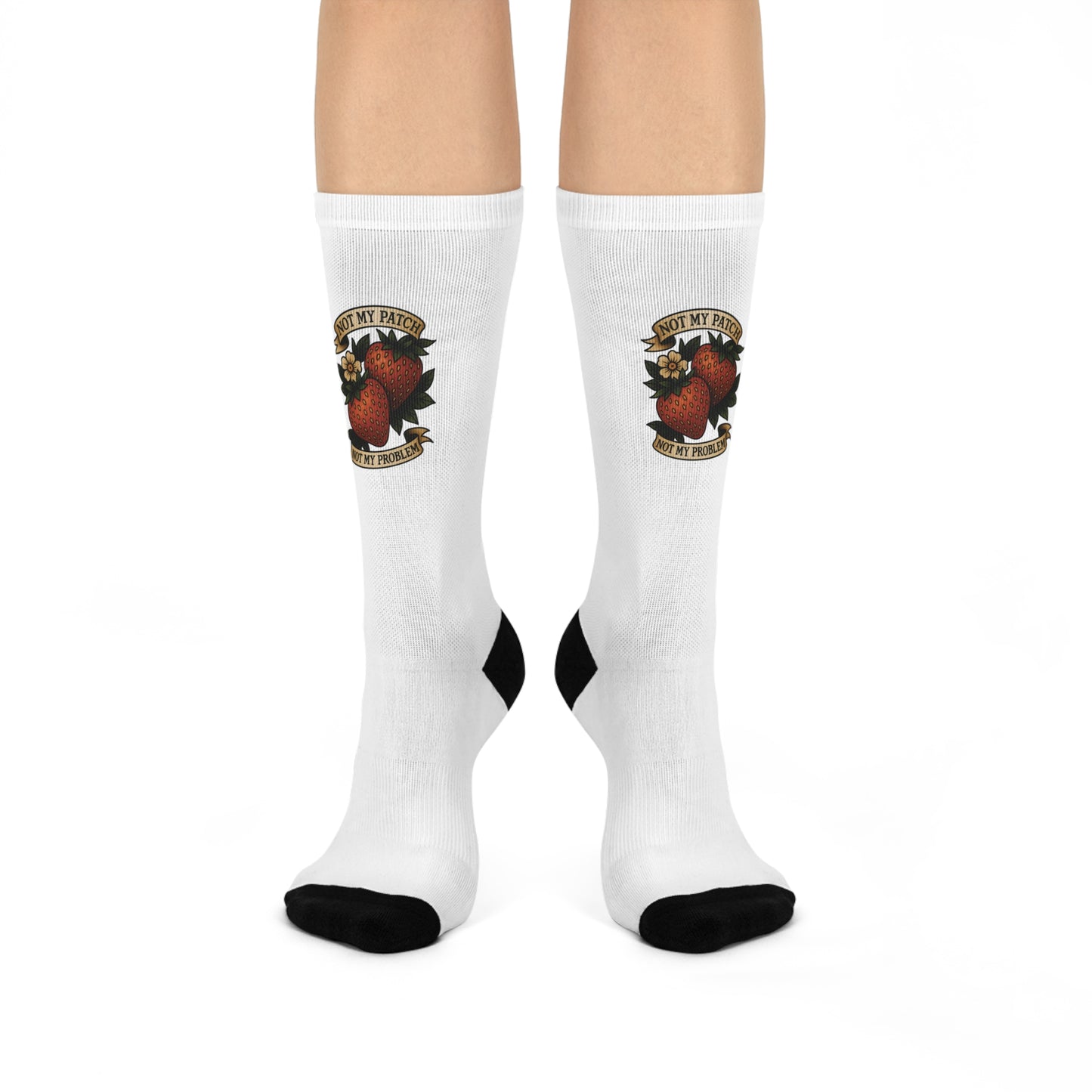Strawberry Crew Socks for Plant Lovers, Cute Gardening Gift, Home Decor, Unique Housewarming Present, Birthday Surprise