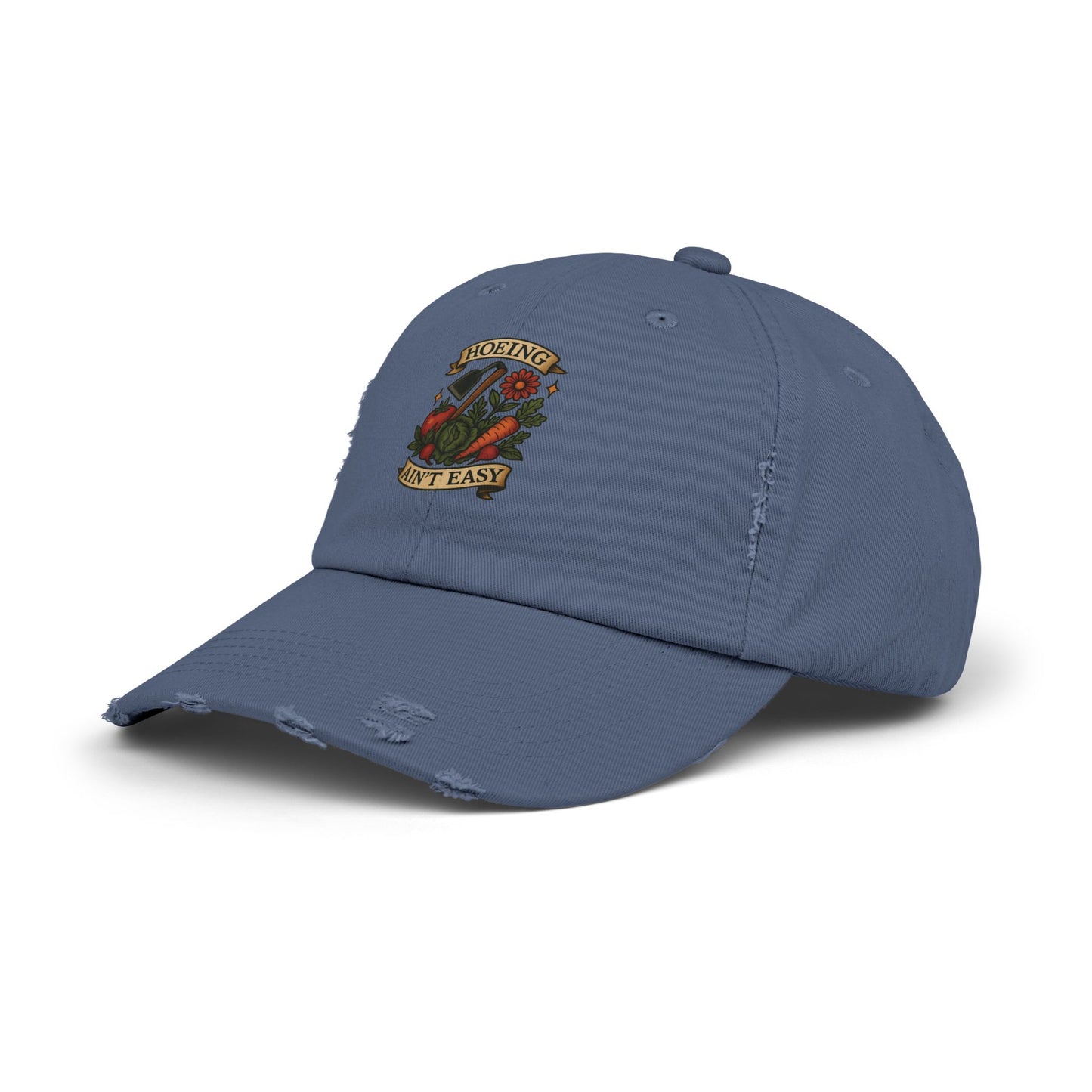 The Plant House 208   Hoeing Ain't Easy Distressed Cap