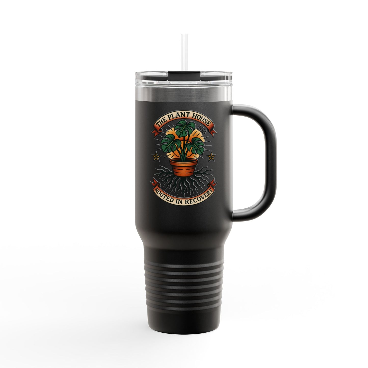 The Plant House 208 “Rooted in Recovery” Insulated Travel Mug